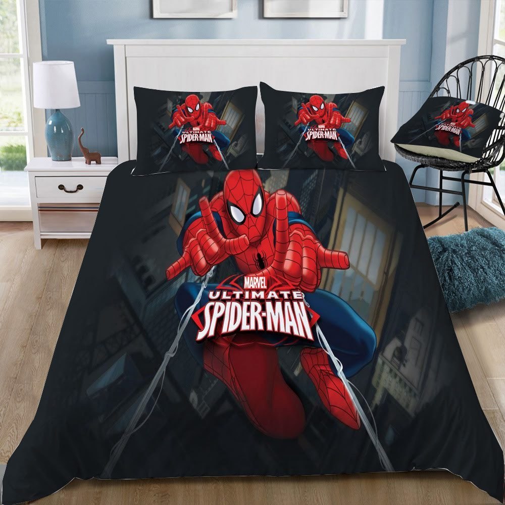 Disney Spider Man 3D Customized Duvet Cover Bedding Set