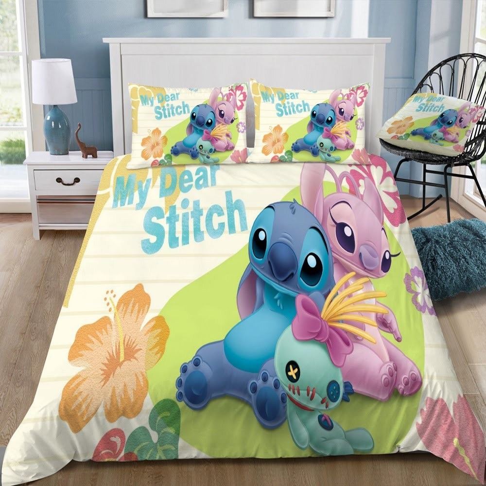 Disney Stitch 3D Customized Duvet Cover Bedding Set