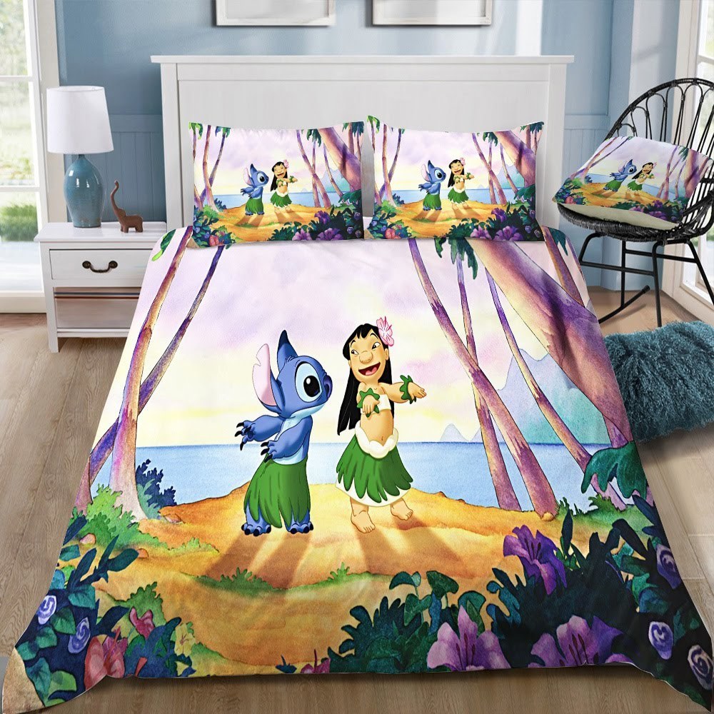 Disney Stitch 3D Customized Duvet Cover Bedding Set