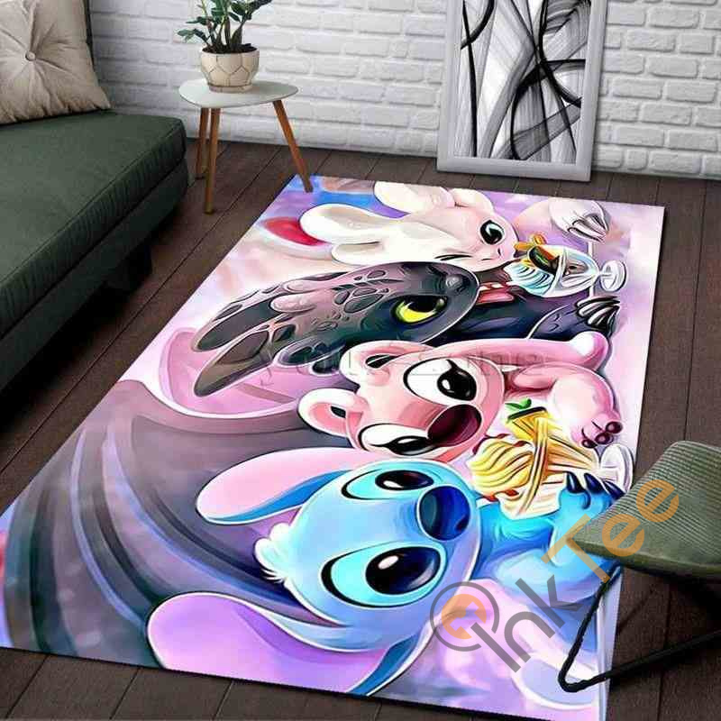Disney Stitch Family Area Rectangle Rug
