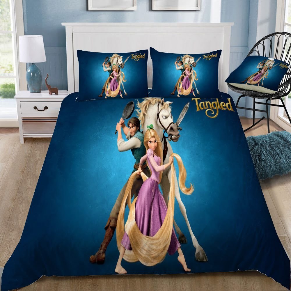 Disney Tangled 3D Customized Duvet Cover Bedding Set