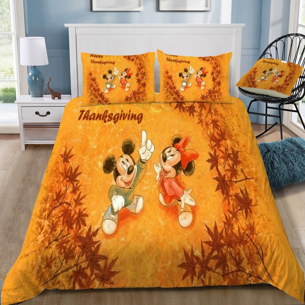 Disney Thanksgiving 3D Customized Duvet Cover Bedding Set