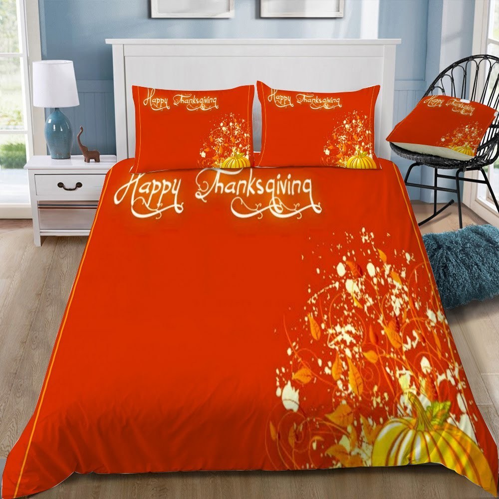 Disney Thanksgiving 3D Customized Duvet Cover Bedding Set