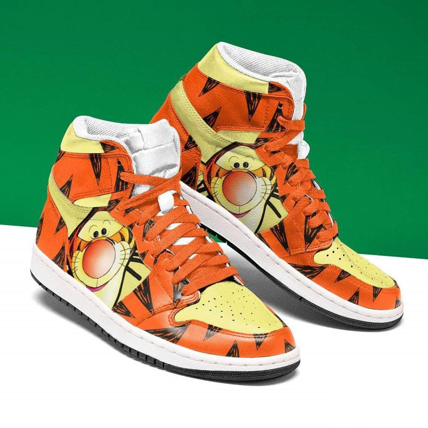 Disney Tigger Winnie the Pooh 2 High Top Air Jordan Sneaker, Air Jordan Hightop