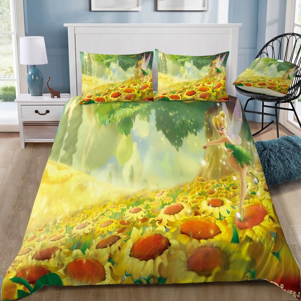 Disney Tinker Bell 3D Customized Duvet Cover Bedding Set