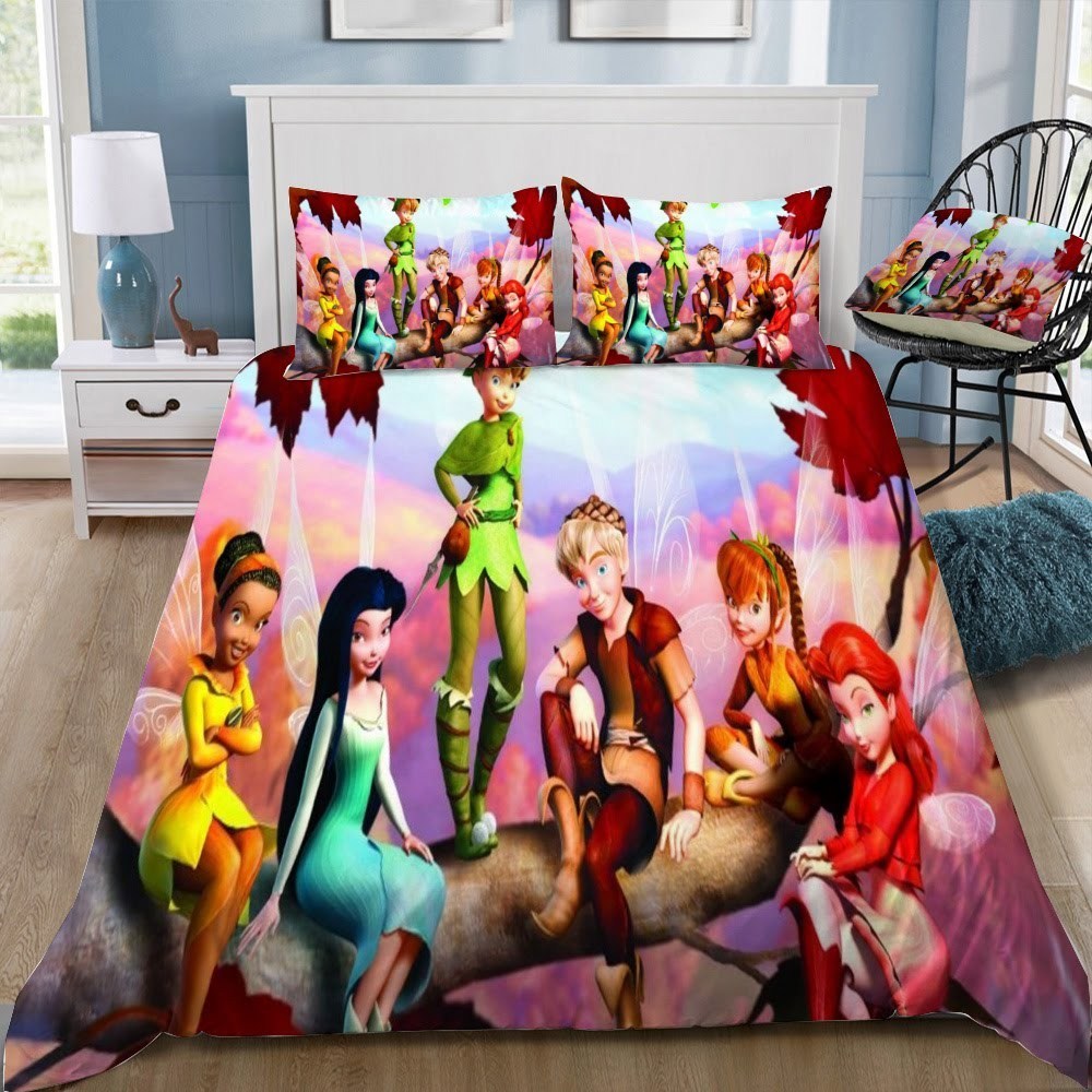 Disney Tinker Bell 3D Customized Duvet Cover Bedding Set