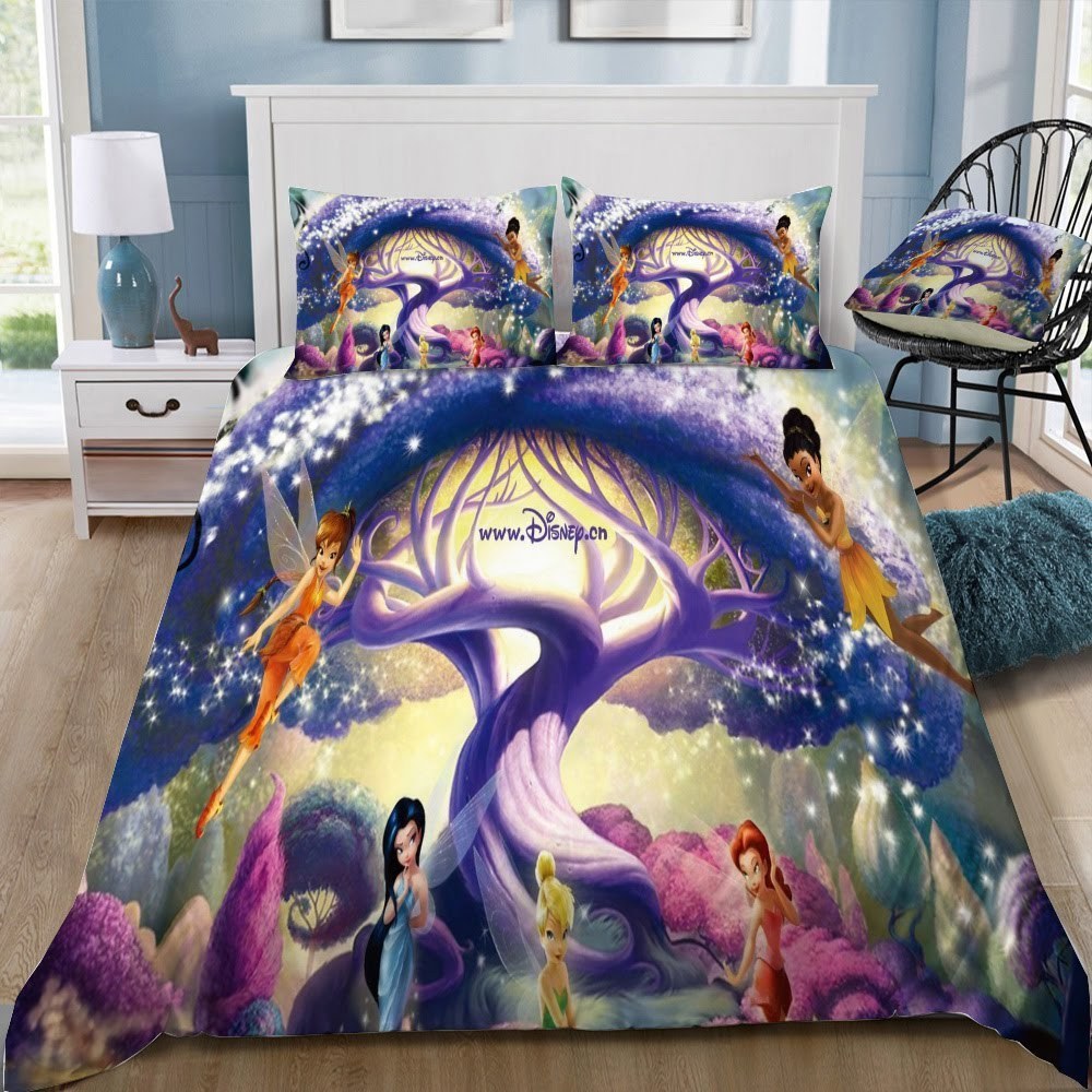 Disney Tinker Bell 3D Customized Duvet Cover Bedding Set