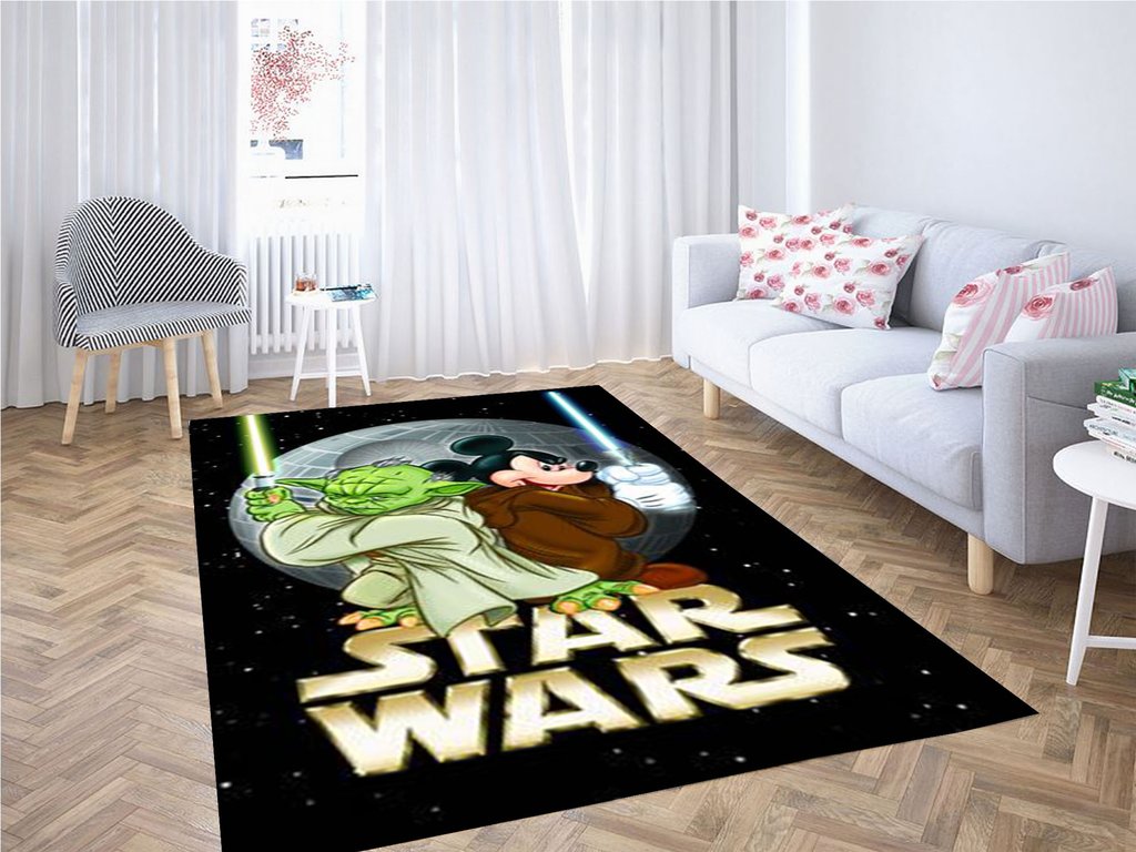 Disney Vs Star Wars Living Room Modern Carpet Rectangle Rug
