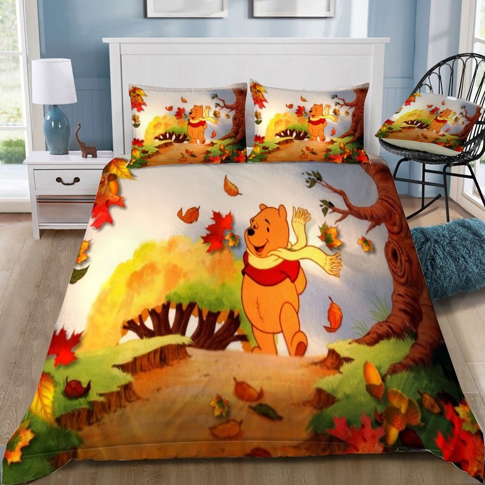 Disney Winnie The Pooh 18 3D Customized Duvet Cover Bedding Set