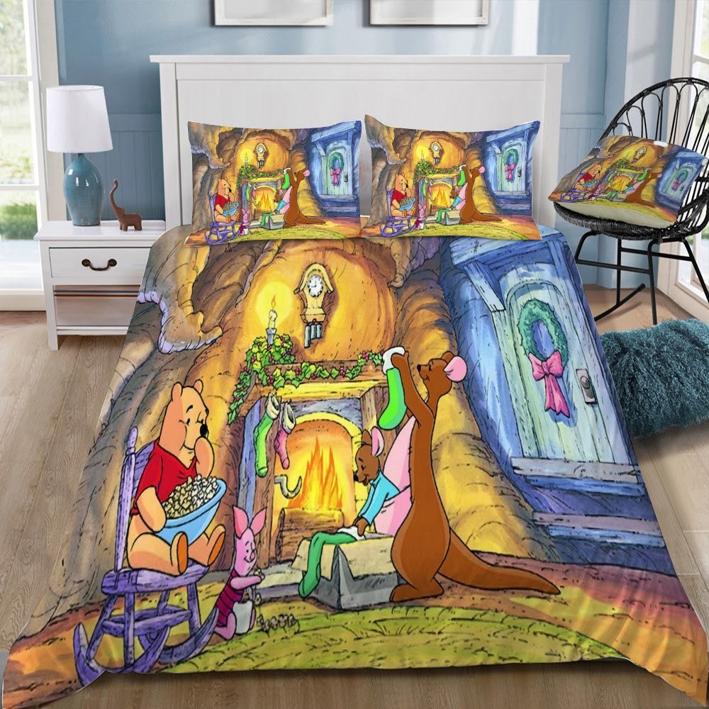 Disney Winnie The Pooh 19 3D Customized Duvet Cover Bedding Set