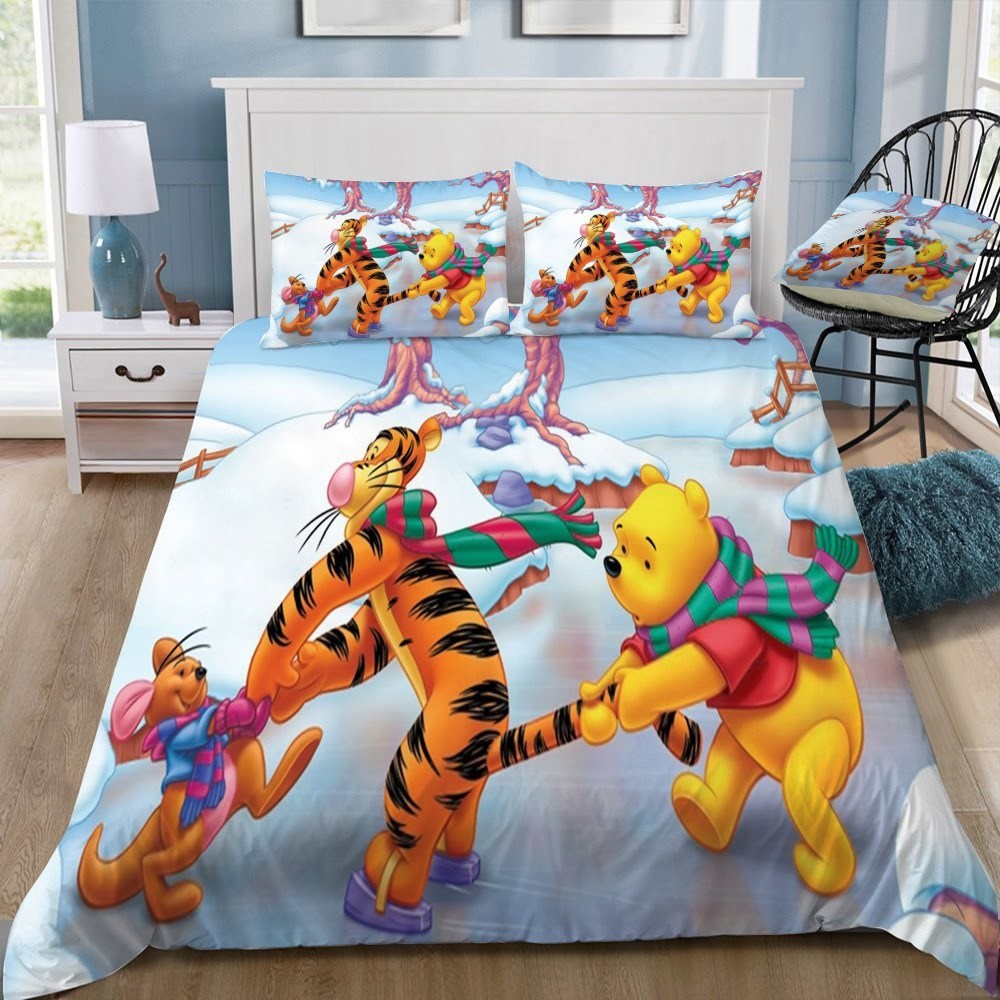 Disney Winnie The Pooh 25 3D Customized Duvet Cover Bedding Set