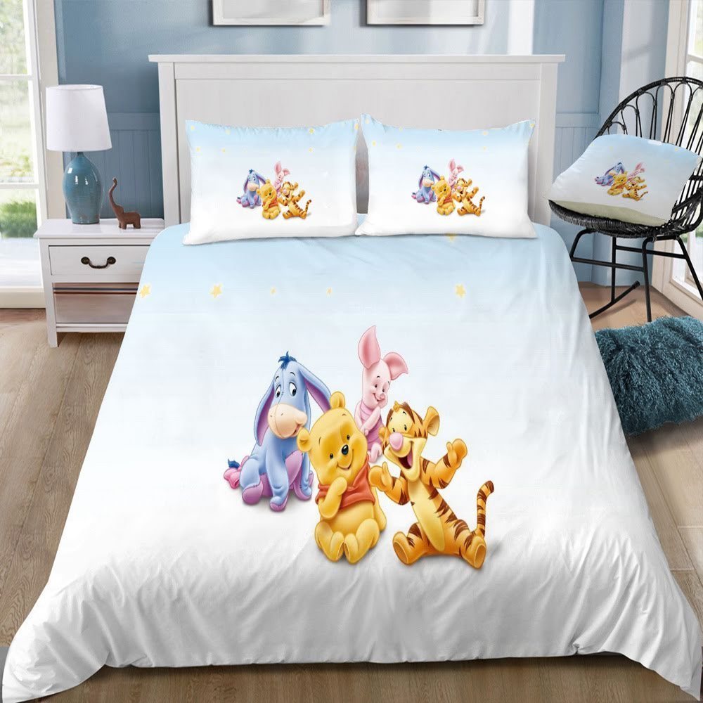 Disney Winnie The Pooh 26 3D Customized Duvet Cover Bedding Set