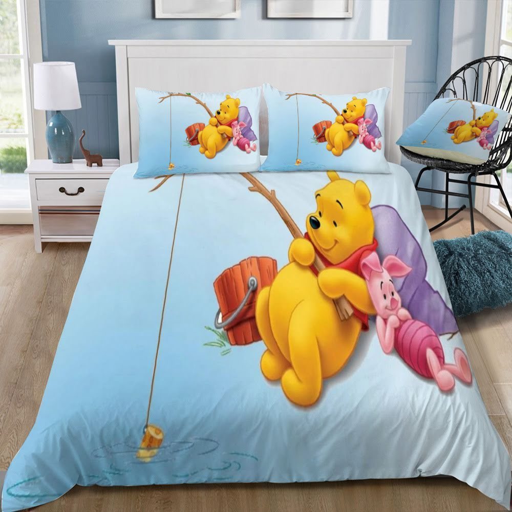 Disney Winnie The Pooh 3D Customized Duvet Cover Bedding Set