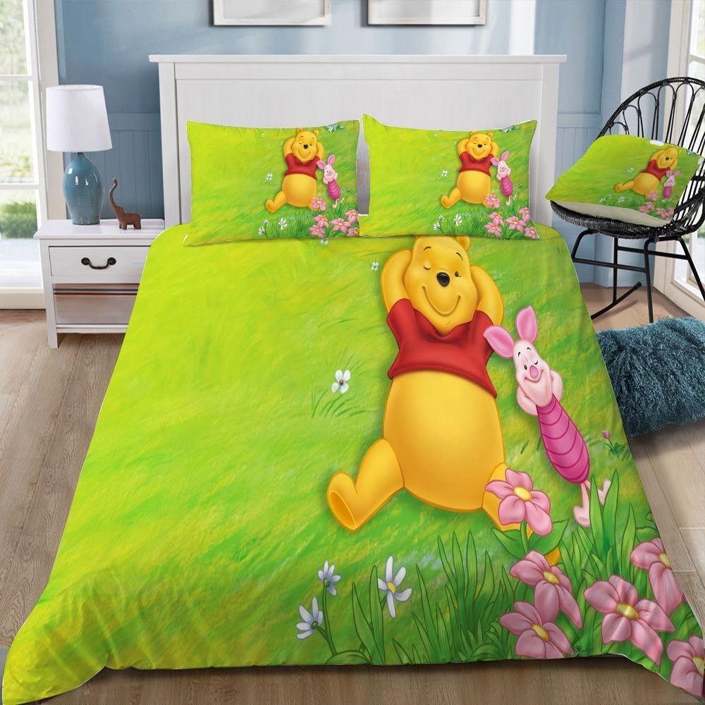 Disney Winnie The Pooh 3D Customized Duvet Cover Bedding Set