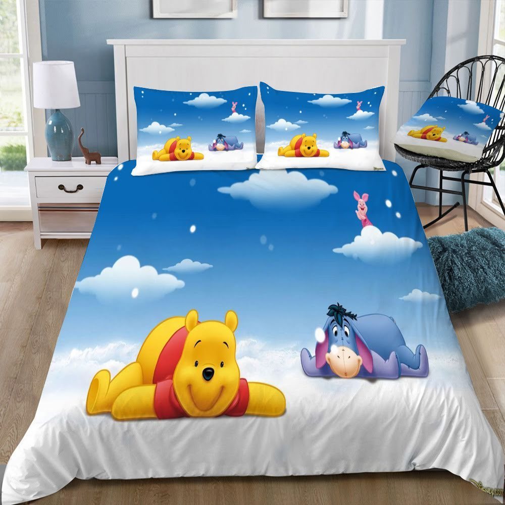 Disney Winnie The Pooh 3D Customized Duvet Cover Bedding Set