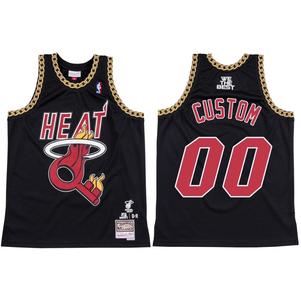 DJ Khaled X Miami Heat Custom #00 Black Jersey Limited Edition