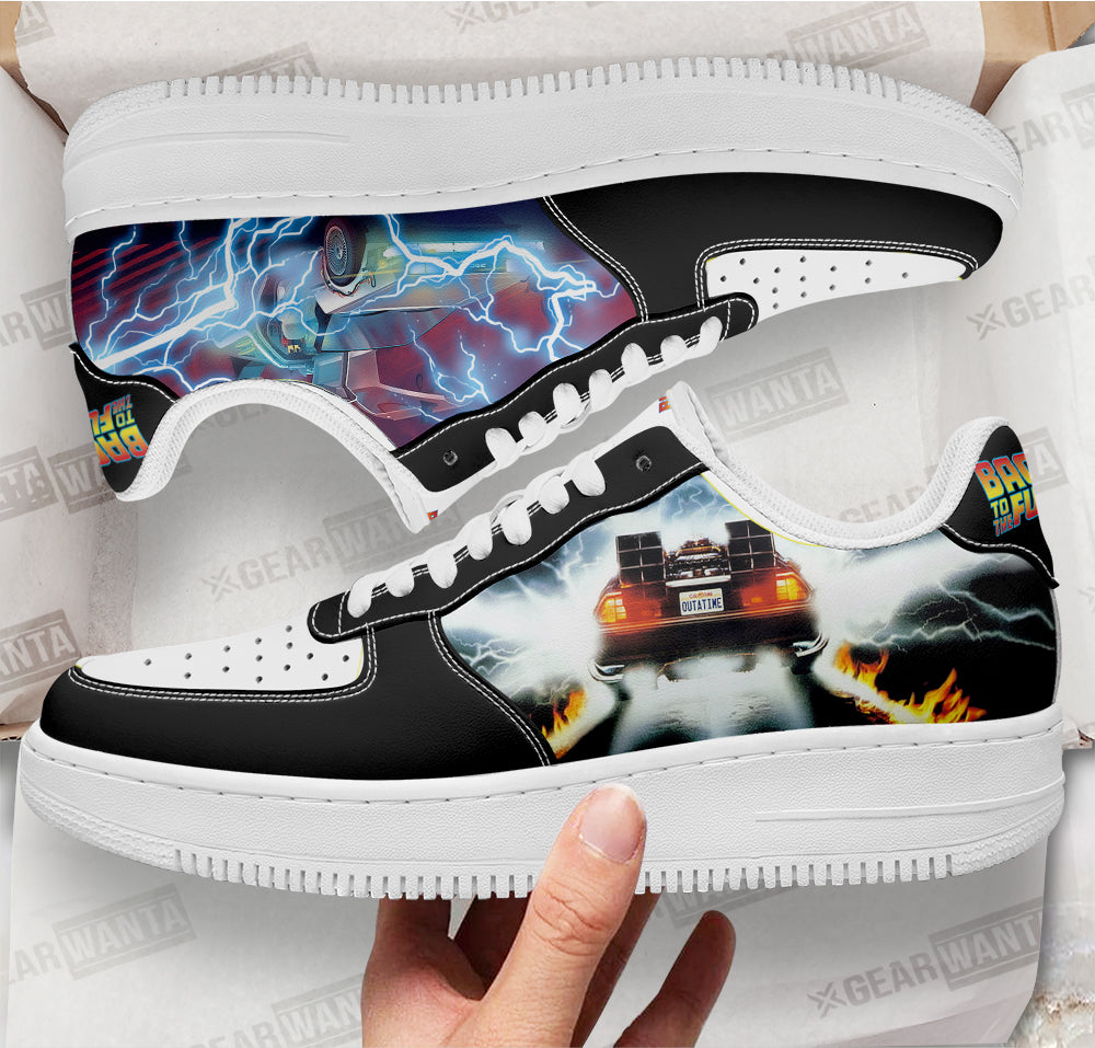 DMC-12 Delorean Back To The Future Custom Air Sneakers