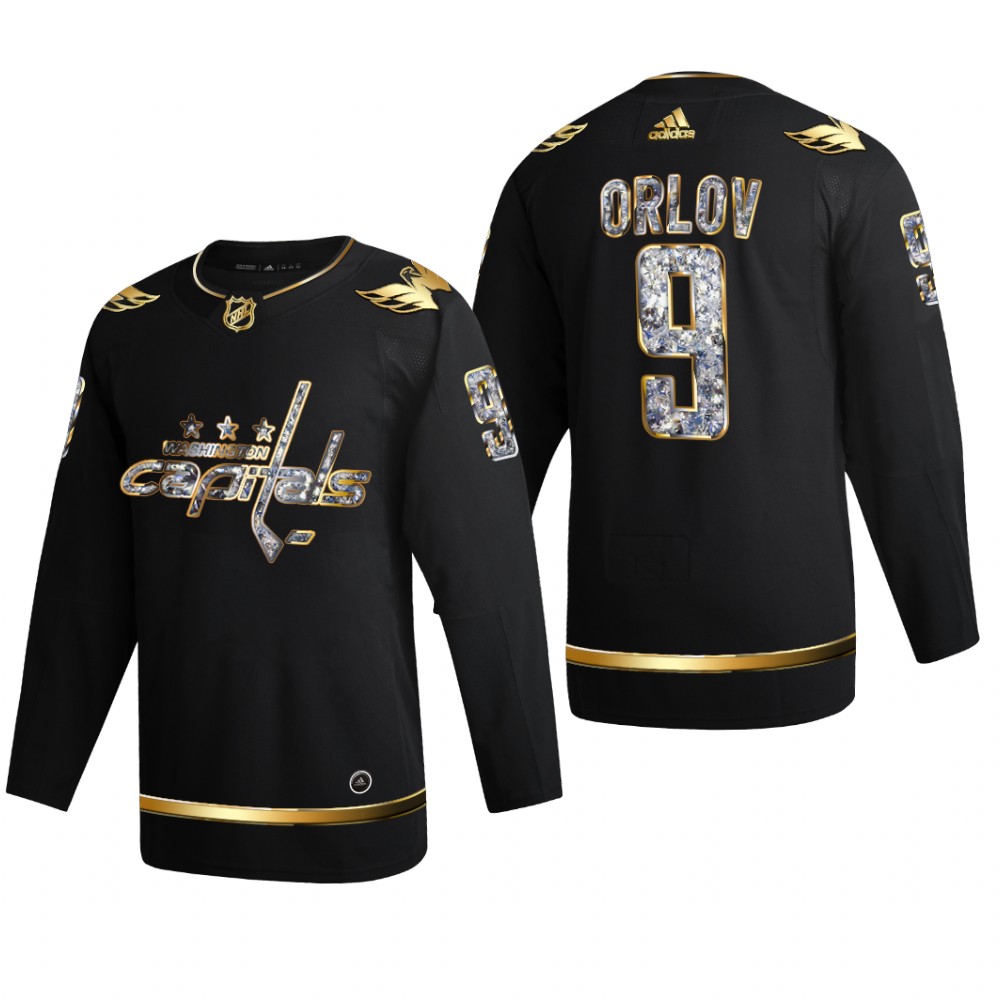 Dmitry Orlov #9 Washington Capitals 2022 Stanley Cup Playoffs Black Diamond Edition Jersey