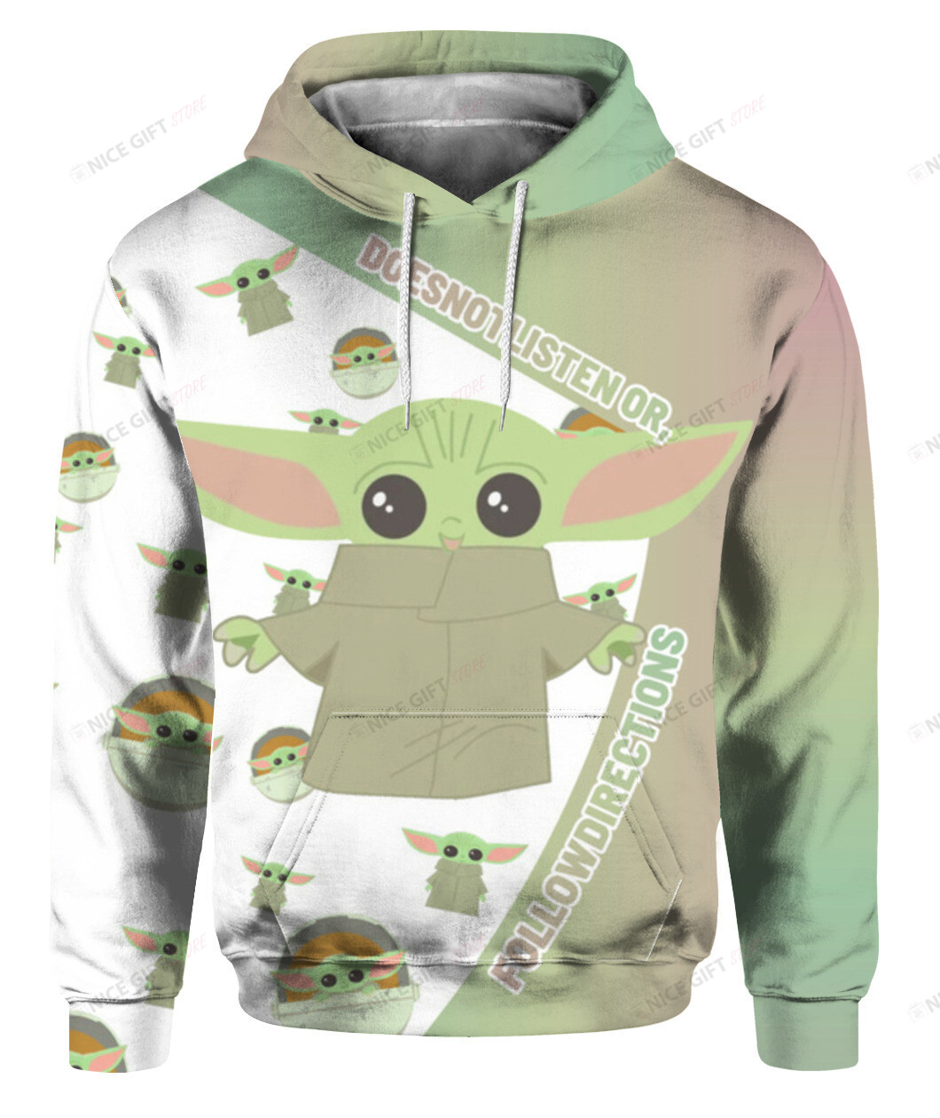 Does Not Listen Or Follow Directions 3D Hoodie Gift For Fans