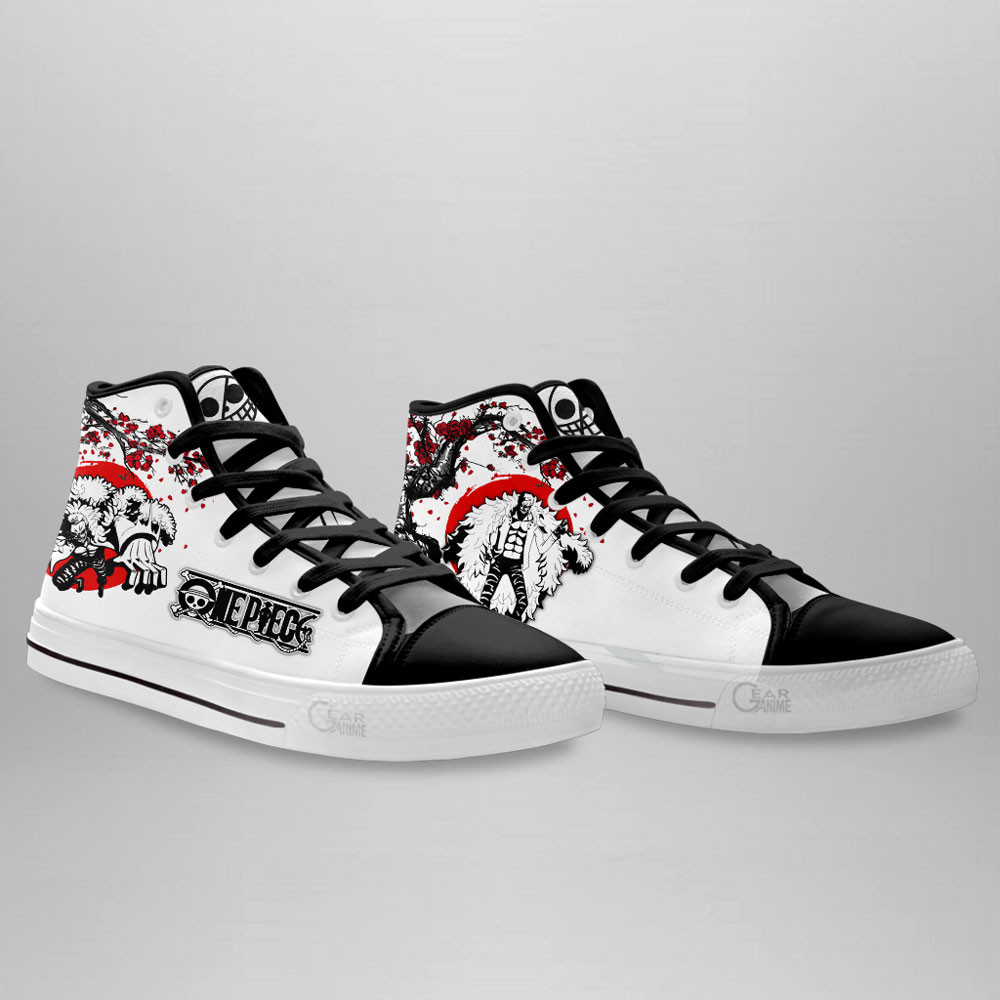 Doflamingo High Top Shoes Custom Anime One Piece Sneakers Japan Style