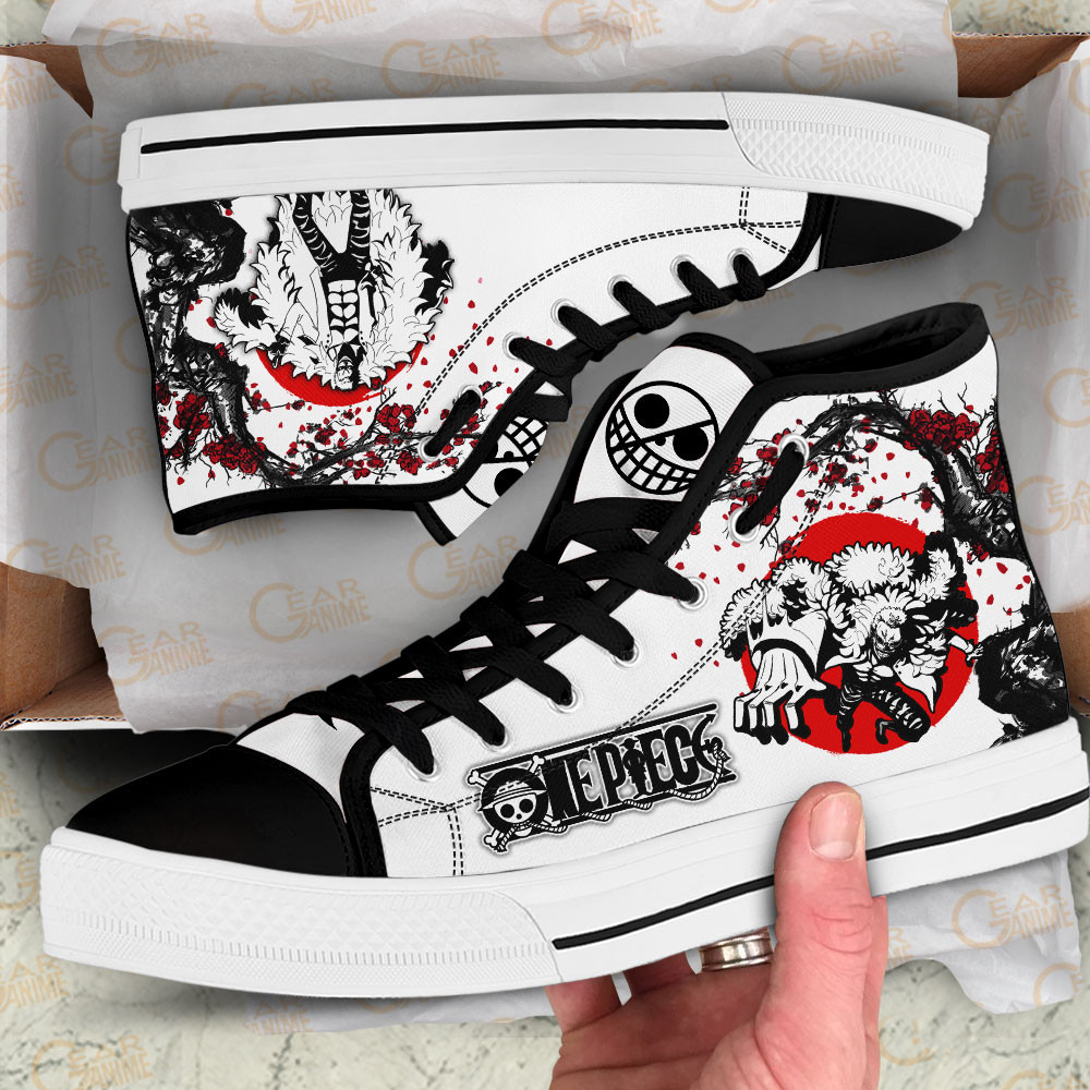 Doflamingo High Top Shoes Custom Anime One Piece Sneakers Japan Style