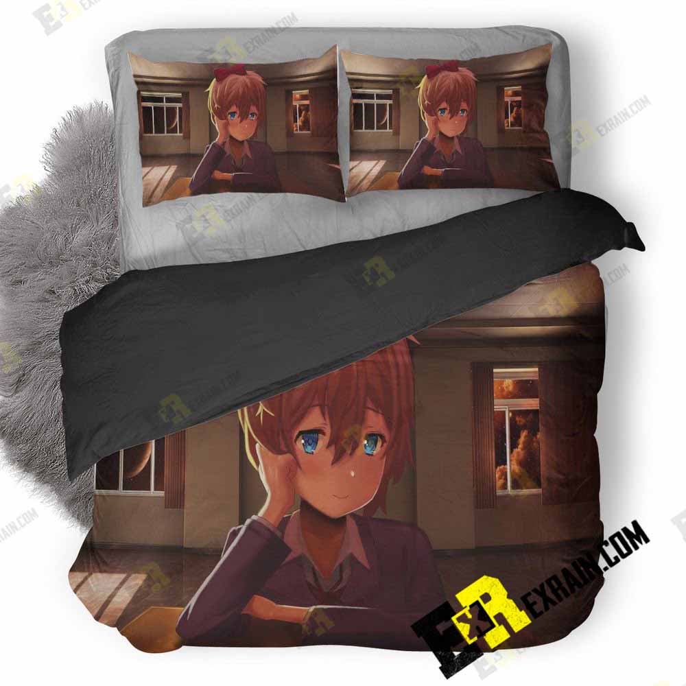 Doki Doki Literature Club B0 3D Customized Duvet Cover Bedding Set