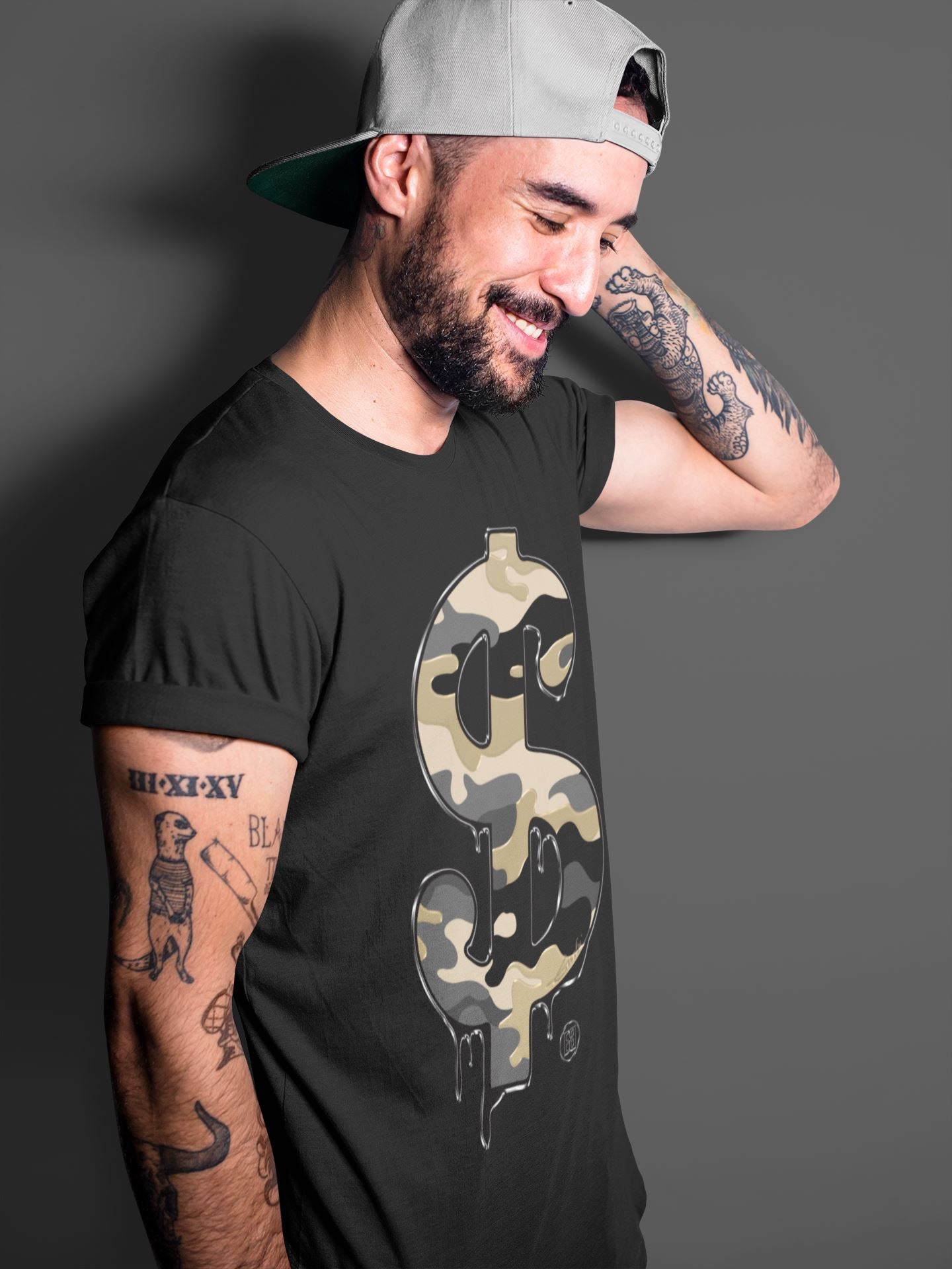 Dollar Camo Unisex Sweater – Air Jordan 1 Black Metallic Gold, Sneakers Matching Sweater