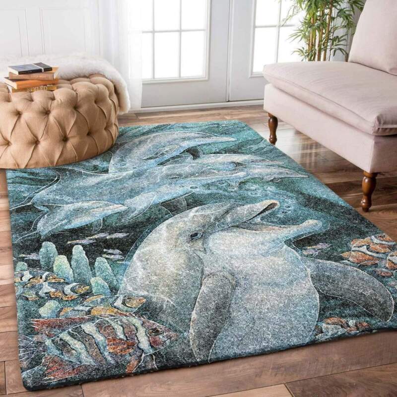 Dolphin Fish Limited Edition Rectangle Rug