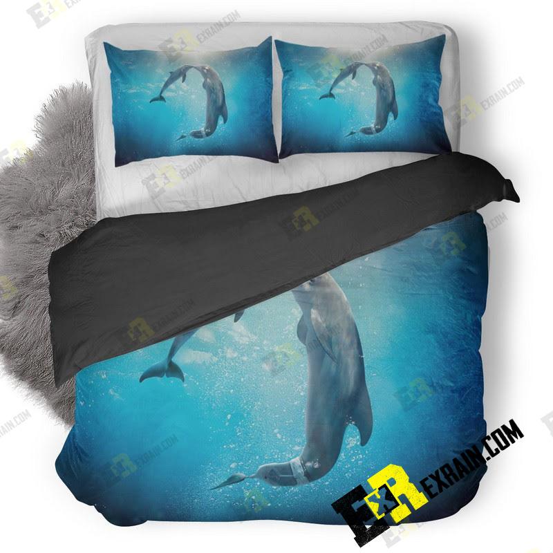 Dolphin Tale Movie 3D Customized Duvet Cover Bedding Set