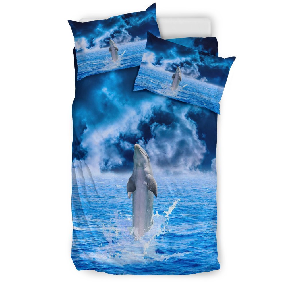 Dolphinea 3D Customized Duvet Cover Bedding Set