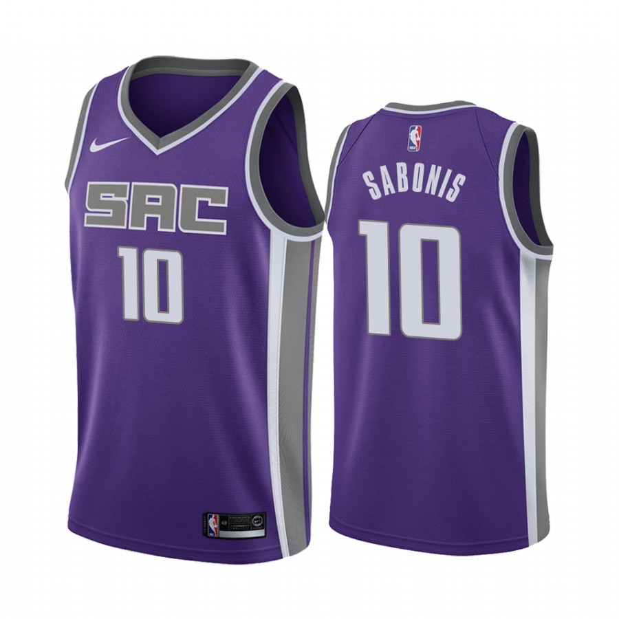 Domantas Sabonis 2022 Sacramento Kings Purple #10 Icon Edition Jersey