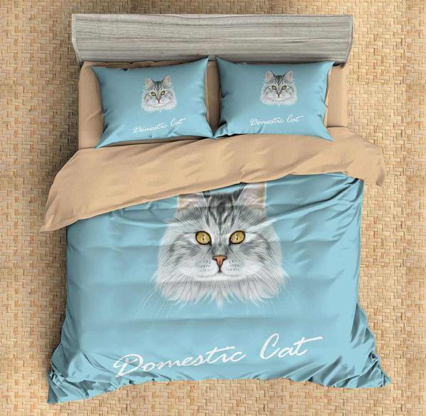 Domestic Cat 3D Customized Duvet Cover Bedding Set