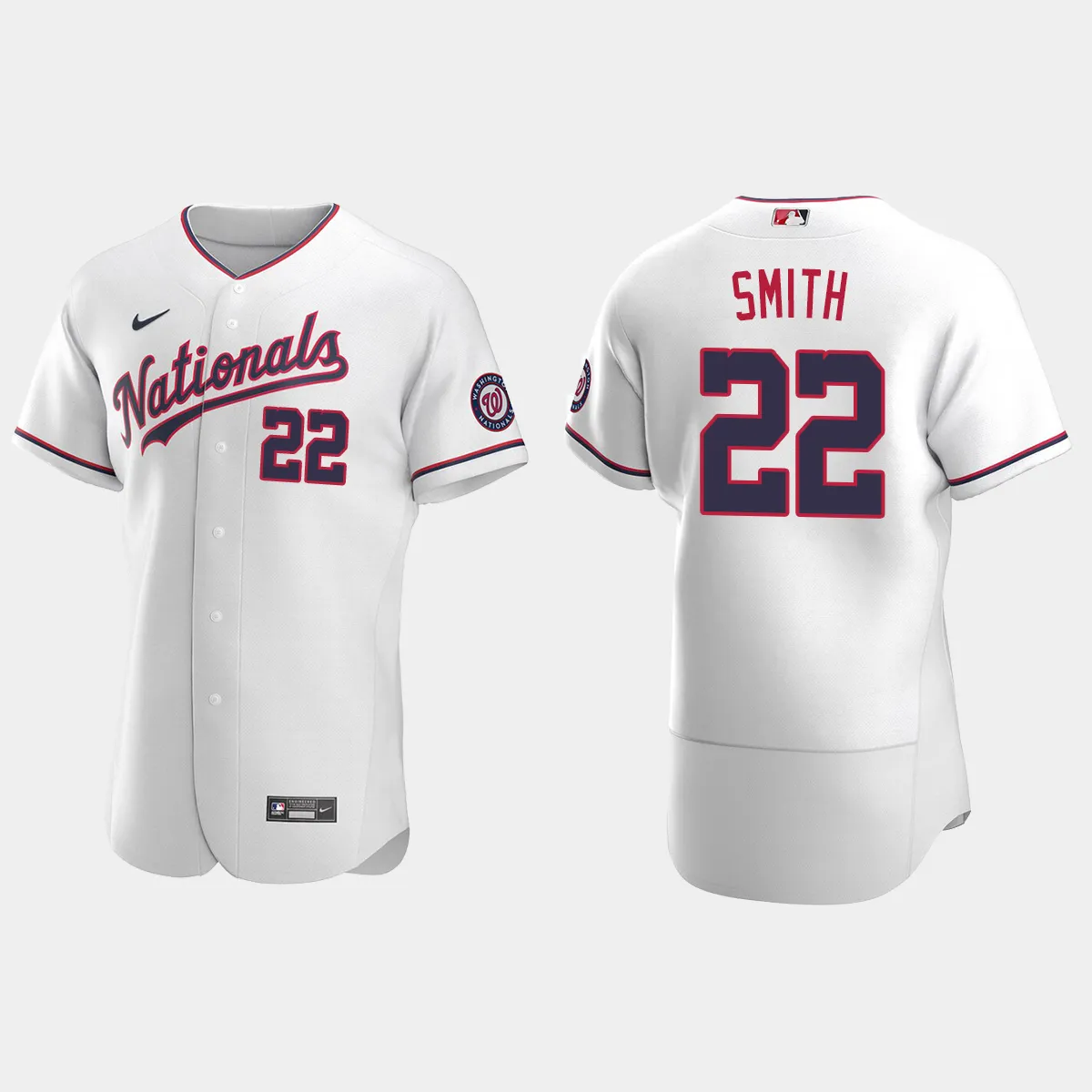 Dominic Smith Washington Nationals Jersey - White