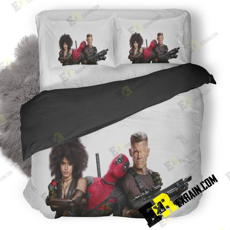 Domino Deadpool And Cable In Deadpool Nt 3D Customized Duvet Cover Bedding Set