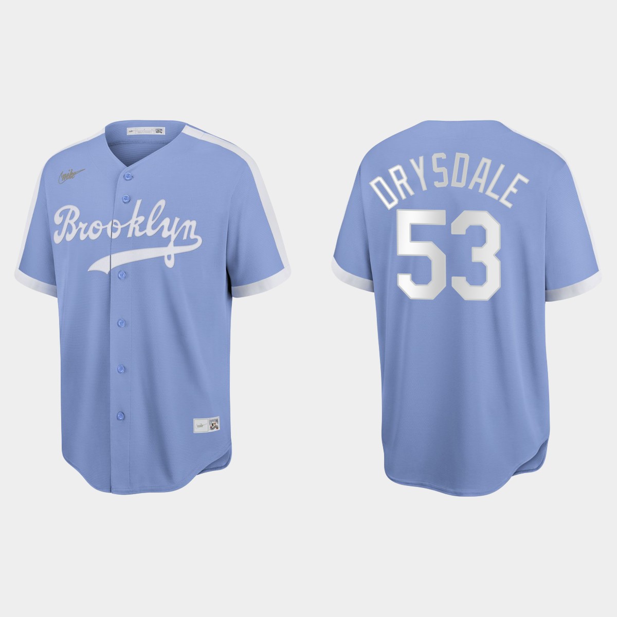 Don Drysdale Brooklyn Dodgers Cooperstown Collection Jersey - Light Purple
