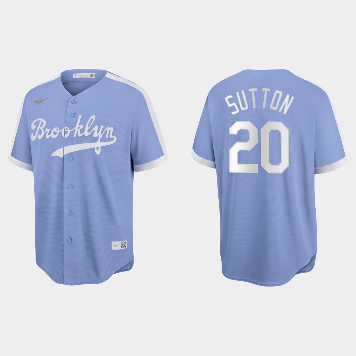Don Sutton Brooklyn Dodgers Cooperstown Collection Jersey - Light Purple
