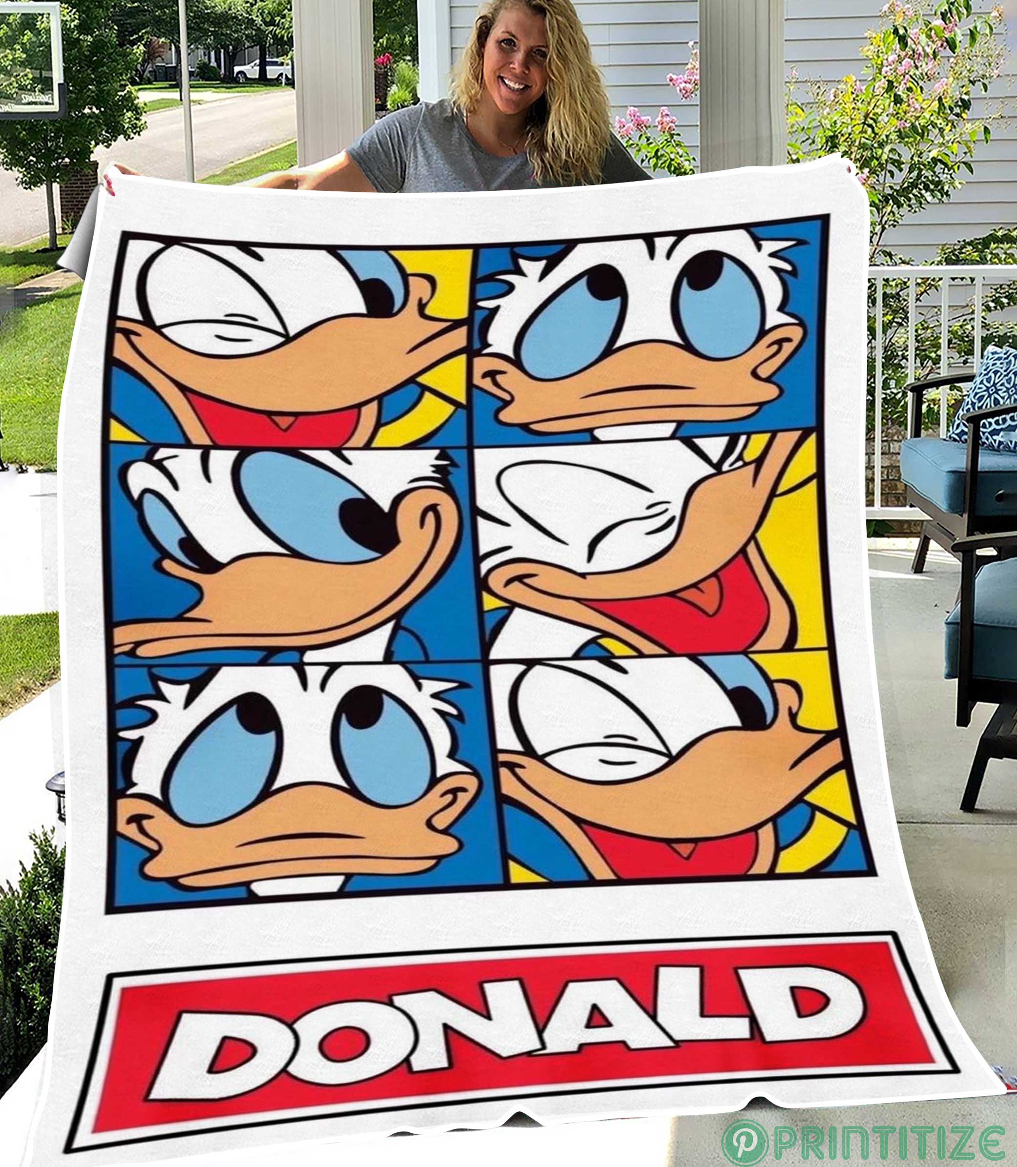 Donald Duck Cute Fleece Blanket