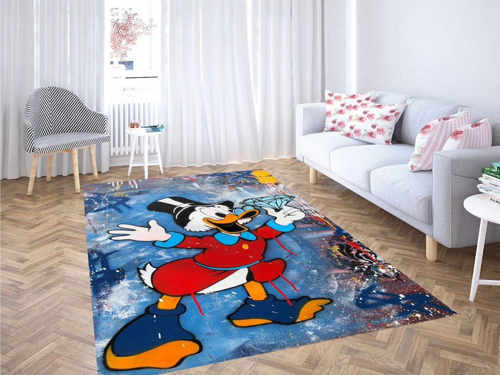 Donald Duck Wallpaper Living Room Modern Carpet Rectangle Rug