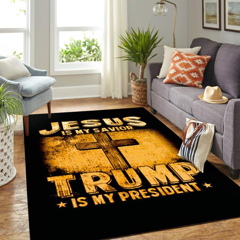 Donald Trump Campaign Trump Is My President Yellow Carpet Floor Area Rectangle Rug