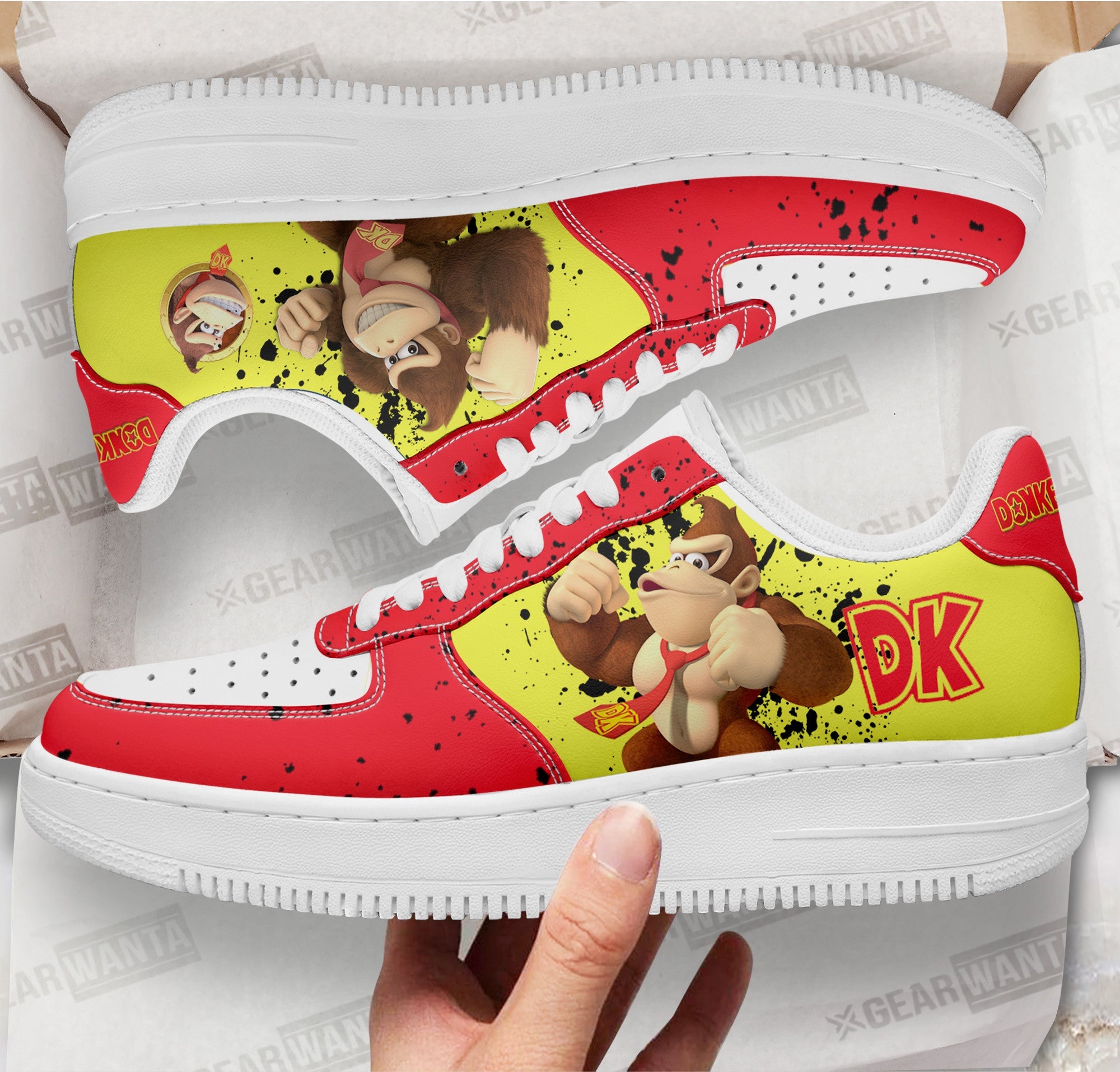 Donkey Kong Air Sneakers Custom For Gamer Shoes