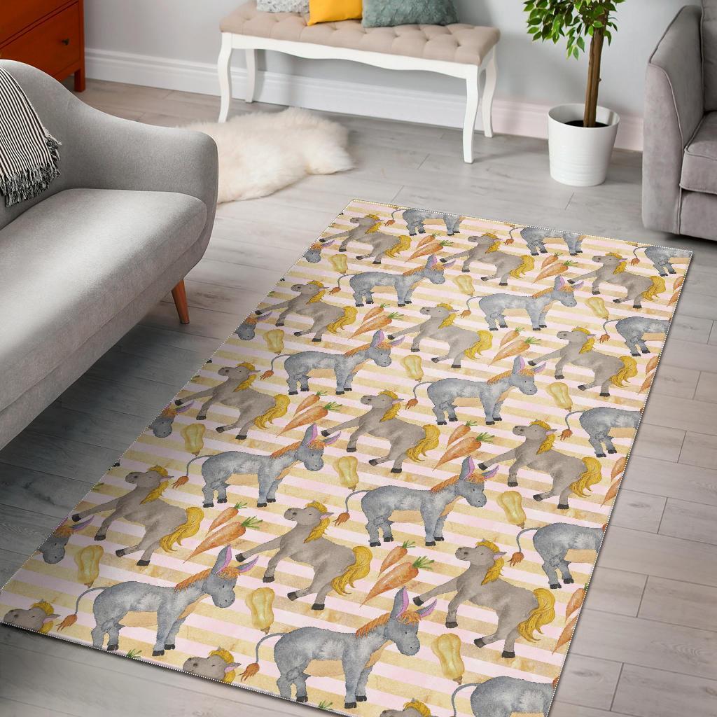 Donkey Pattern Print Area Limited Edition Rectangle Rug