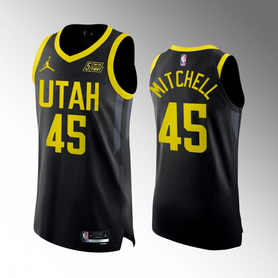 Donovan Mitchell 2022-23 Jazz #45 Statement Edition Jersey Black
