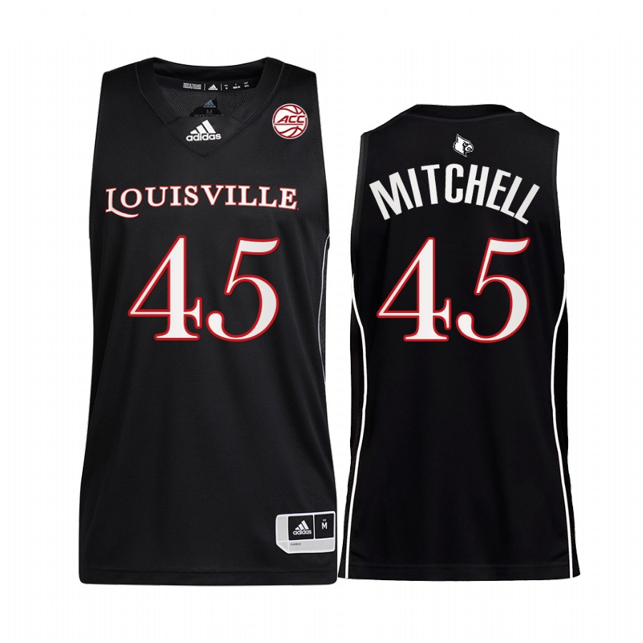Donovan Mitchell Louisville Cardinals Black Jersey College Alumni