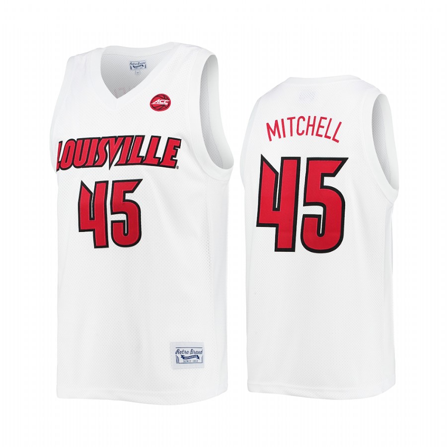 Donovan Mitchell Louisville Cardinals White Jersey Commemorative Classic