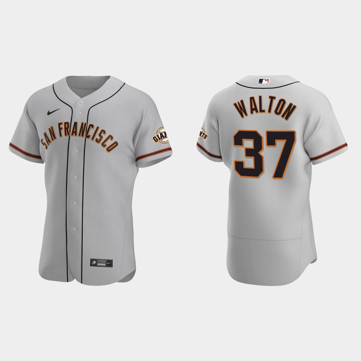 Donovan Walton San Francisco Giants Road Jersey - Gray
