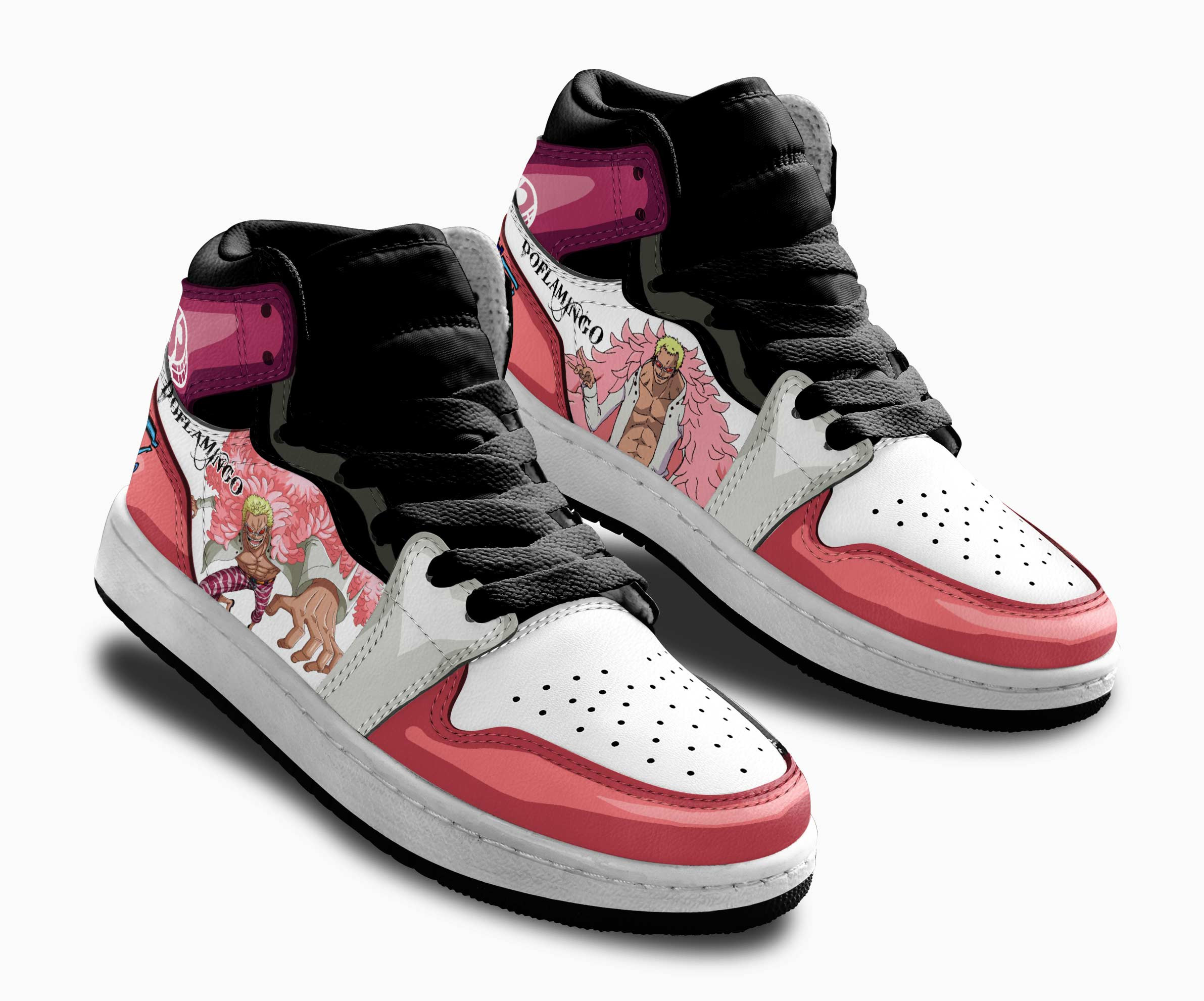 Donquixote Doflamingo Kids Sneakers Custom One Piece Anime Shoes For Kids