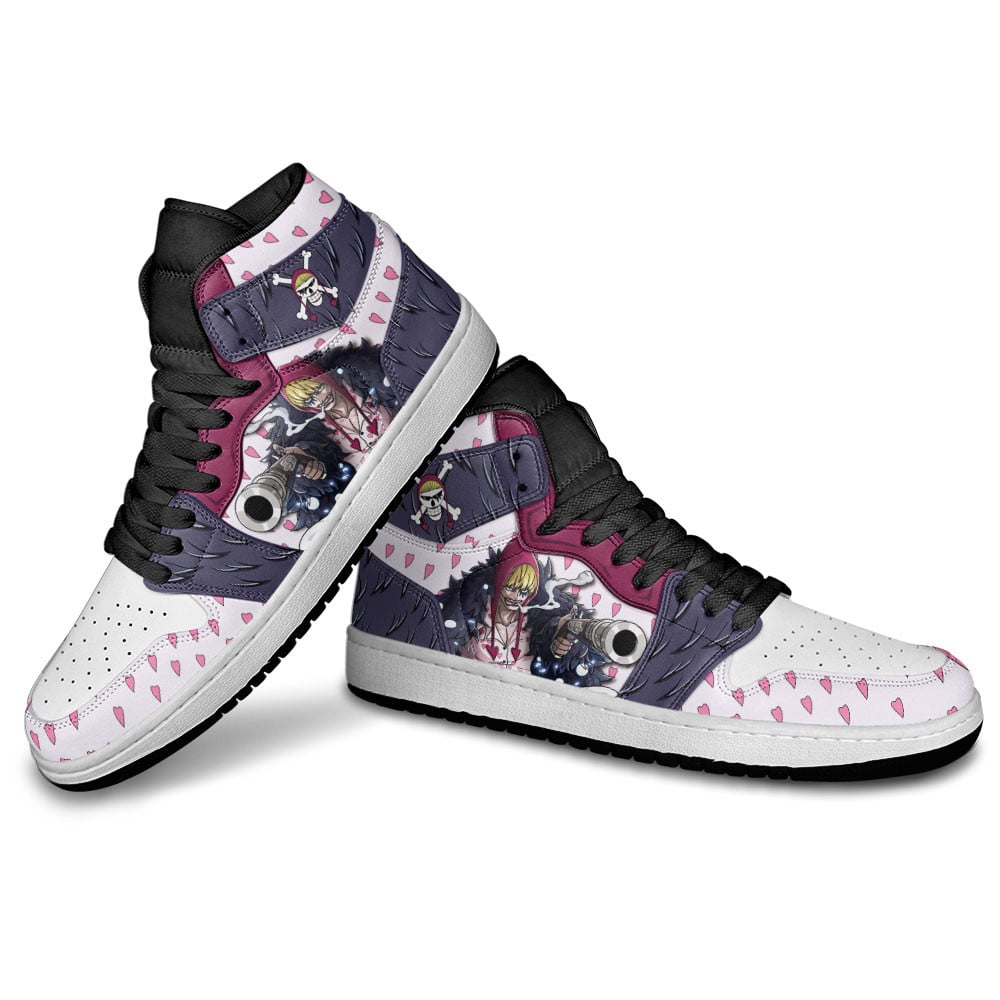 Donquixote Rosinante JD1s Sneakers One Piece Anime Shoes Gifts, Air Jordan Hightop