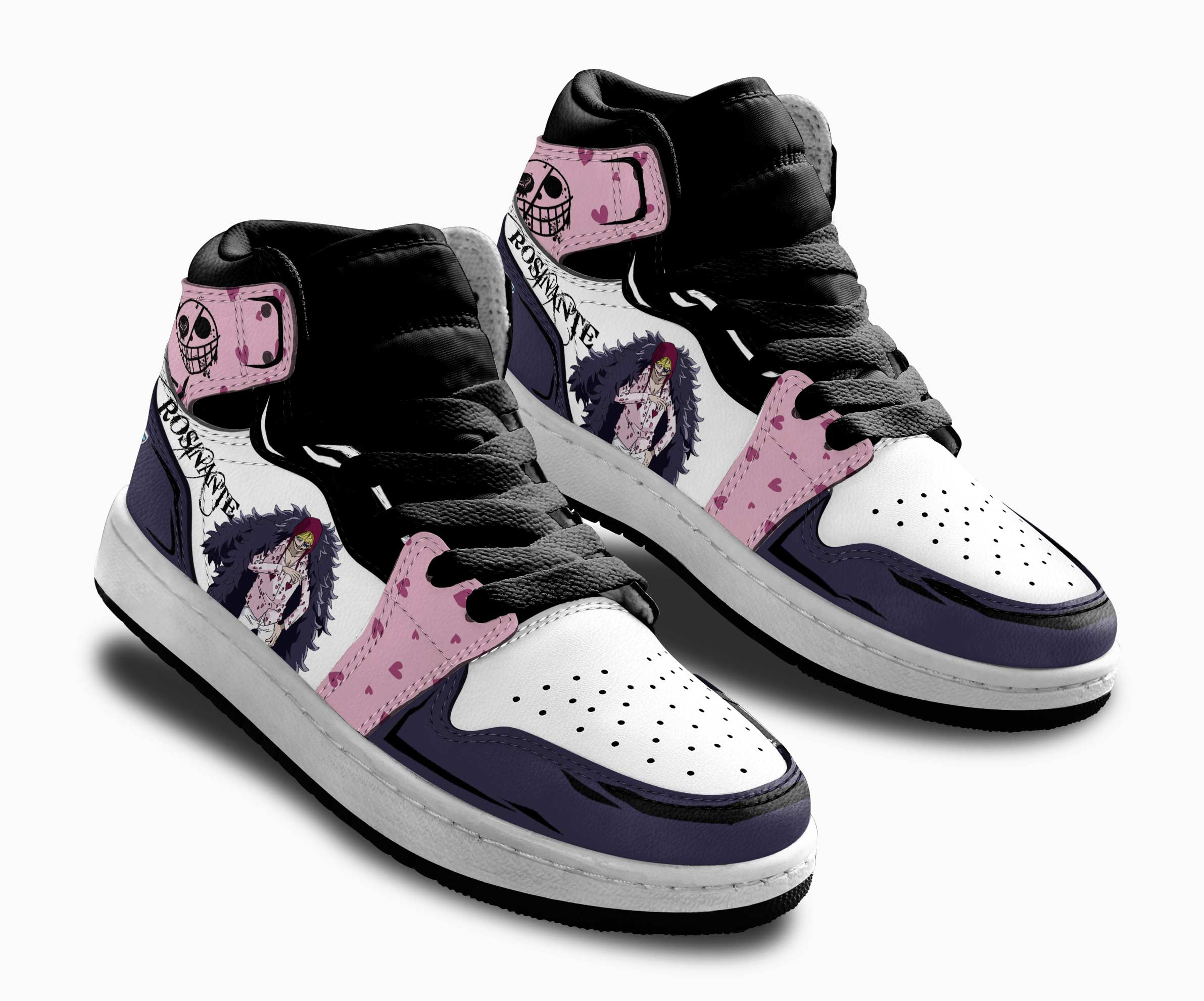 Donquixote Rosinante Kids Sneakers Custom Anime One Piece Shoes For Kids