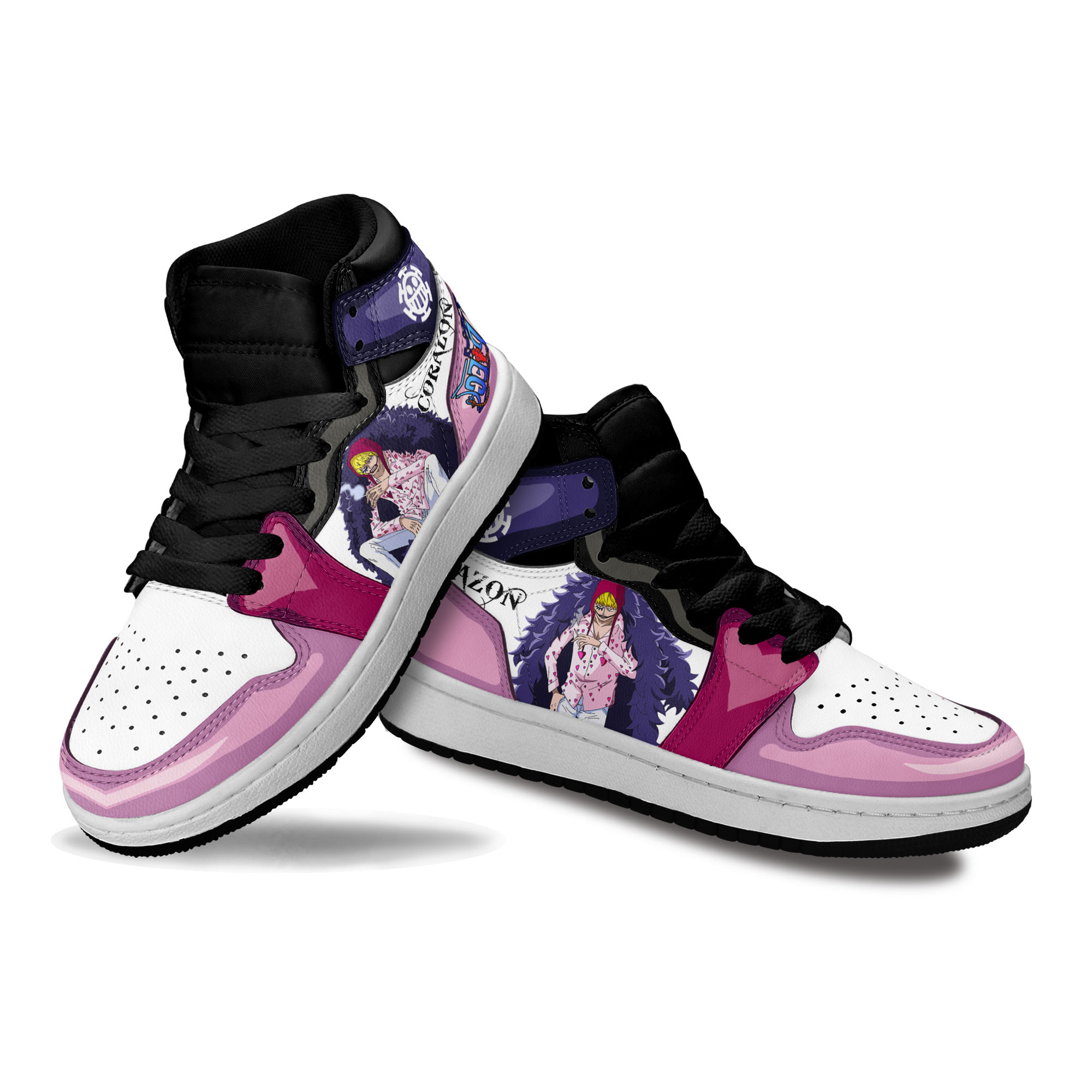 Donquixote Rosinante Kids Sneakers Custom One Piece Anime Shoes For Kids