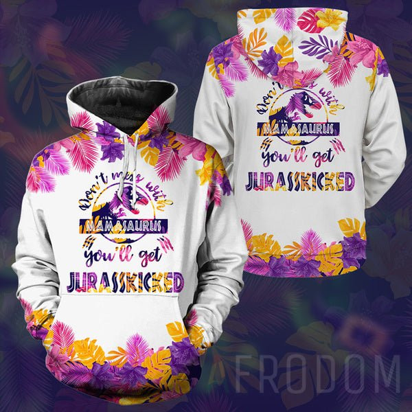 Don’T Miss With Mamasaurus Hoodie